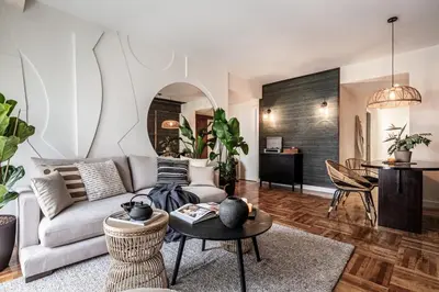 Zona de estar de Logo - 2 bedrooms in Salamanca