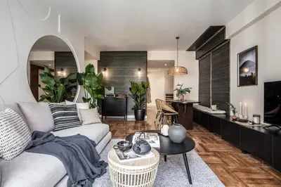 Zona de estar de Logo - 2 bedrooms in Salamanca