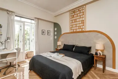 Cama o camas de una habitación en Bahia - 3 bedrooms and balcony in Niño Jesús