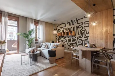 Zona de estar de Zillah - 2 bedrooms in Azca