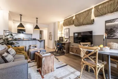 Zona de estar de Jara - 2 bedrooms and shared pool in Salamanca