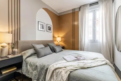 Cama o camas de una habitación en Coquesa - 2 bedrooms and terrace in Lista
