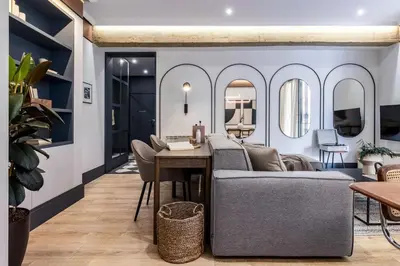 Zona de estar de Coquesa - 2 bedrooms and terrace in Lista