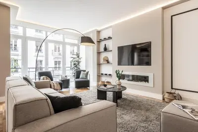 Una televisión o centro de entretenimiento en Monte - 3 bedrooms in Almagro