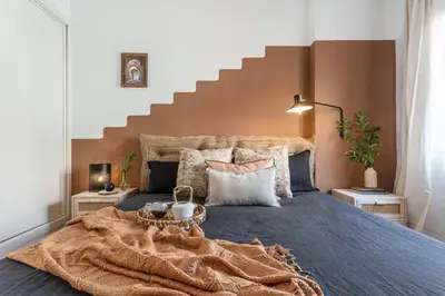 Cama o camas de una habitación en Sinai - 1 bedroom and pool in Salamanca