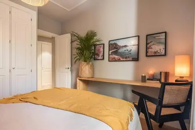 Cama o camas de una habitación en Pantai - 2 bedroom in Almagro