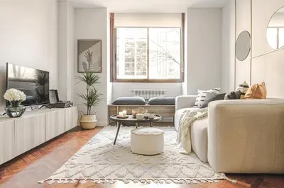 Zona de estar de Raja - 2 bedrooms apartment in Almagro