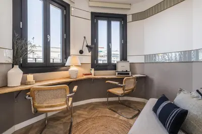 Zona de estar de Hoya - 3 bedrooms and terrace in Trafalgar