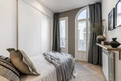 Cama o camas de una habitación en Hoya - 3 bedrooms and terrace in Trafalgar