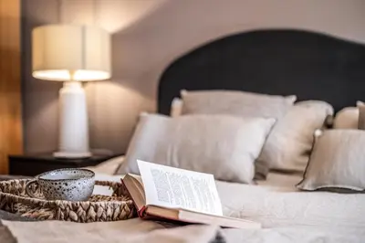 Cama o camas de una habitación en Brezza - 1 bedroom and terrace in Goya