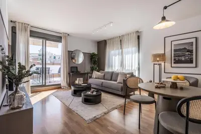 Zona de estar de Brezza - 1 bedroom and terrace in Goya