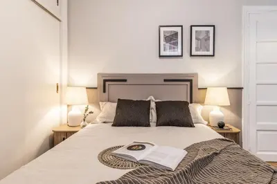 Cama o camas de una habitación en Atazar - 3 bedroom in Recoletos