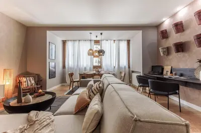 Zona de estar de Rachid - 2 bedrooms in Azca