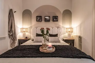 Cama o camas de una habitación en Napoli - 3 bedroom and office in Lista