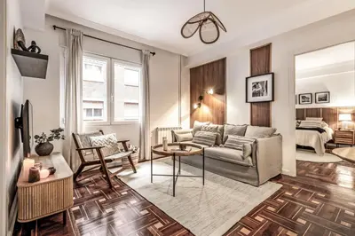 Zona de estar de Pagani - 1 bedroom apartment in Goya