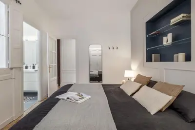 Cama o camas de una habitación en Dehesa - 3 bedrooms in Ríos Rosas