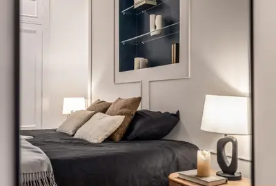 Cama o camas de una habitación en Dehesa - 3 bedrooms in Ríos Rosas