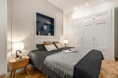 Cama o camas de una habitación en Dehesa - 3 bedrooms in Ríos Rosas