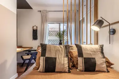 Zona de estar de Dunga - 2 bedrooms and terrace in Castellana