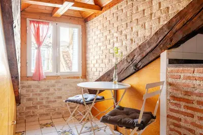 Zona de estar de Bright Pelayo - Enchanting 1BR home in Chueca