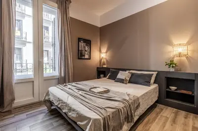 Cama o camas de una habitación en Arashi - 4 bedrooms in Chueca