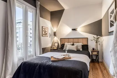 Cama o camas de una habitación en Lezat - 3 bedrooms in Ríos Rosas
