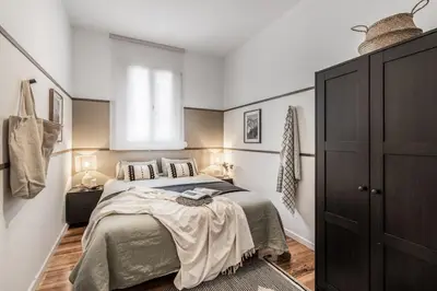 Cama o camas de una habitación en Lezat - 3 bedrooms in Ríos Rosas