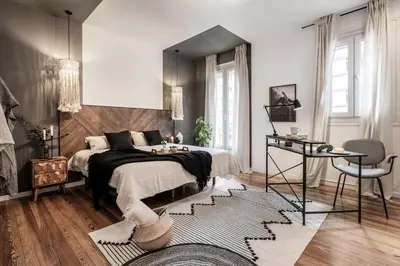 Cama o camas de una habitación en Lezat - 3 bedrooms in Ríos Rosas