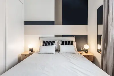 Cama o camas de una habitación en Teatro - 3 bedrooms and terrace in Ibiza