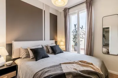 Cama o camas de una habitación en Teatro - 3 bedrooms and terrace in Ibiza