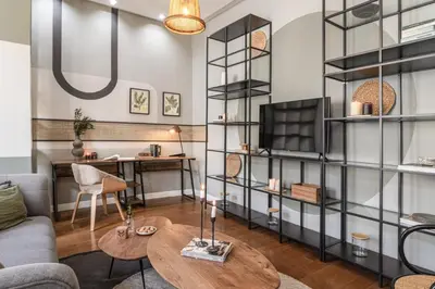 Zona de estar de Alba - 1 bedroom in Centro
