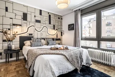 Cama o camas de una habitación en Arties - 4 bedrooms apartment in Almagro