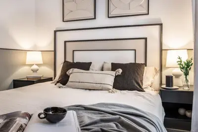 Cama o camas de una habitación en Meseta - 2 bedroom in Rio Rosas
