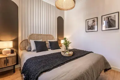 Cama o camas de una habitación en Pepe - 2 bedrooms in Trafalgar