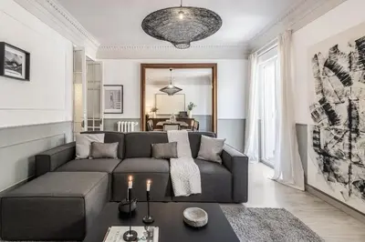 Zona de estar de Zambrano - 4 bedrooms and office in Trafalgar