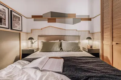 Cama o camas de una habitación en Abaj - 2 bedrooms in Malasaña-Universidad