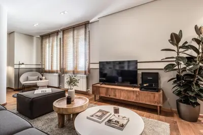 Una televisión o centro de entretenimiento en Trecase - 3 bedrooms in Recoletos