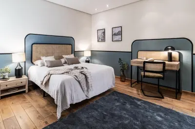 Cama o camas de una habitación en Trecase - 3 bedrooms in Recoletos