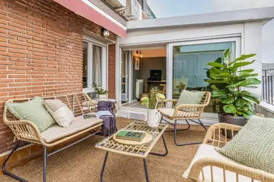 Zona de estar de Ubeda - 2 bedrooms and terrace in Goya