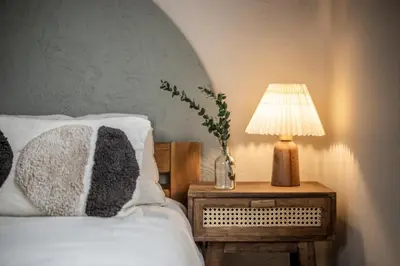 Cama o camas de una habitación en Shiomi - 1 bedroom and terrace in Justicia