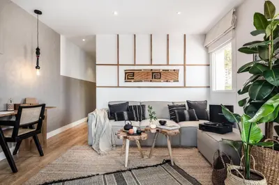 Zona de estar de Budu - 2 bedrooms and terrace in Trafalgar