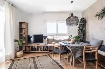 Zona de estar de Budu - 2 bedrooms and terrace in Trafalgar