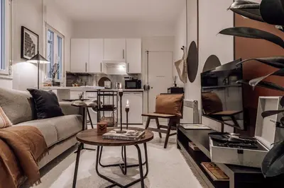 Una cocina o zona de cocina en Zirve - 1 bedroom in Ríos Rosas
