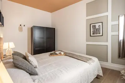 Cama o camas de una habitación en Orusco - 2 bedrooms in Chamberí
