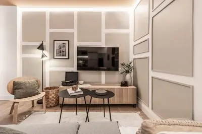 Una televisión o centro de entretenimiento en Orusco - 2 bedrooms in Chamberí