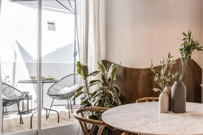 Zona de estar de Lustar - 2 bedrooms and terrace in Chueca