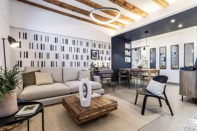 Zona de estar de Puka - 2 bedrooms in Malasaña