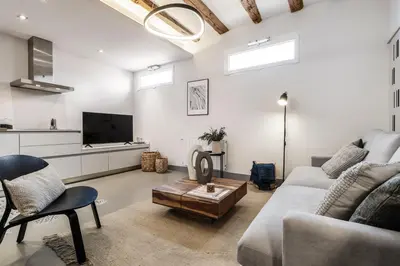 Una televisión o centro de entretenimiento en Puka - 2 bedrooms in Malasaña