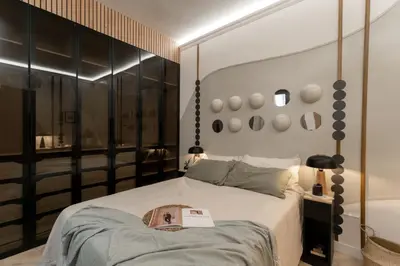 Cama o camas de una habitación en Riazo - 4 bedrooms in Arapiles