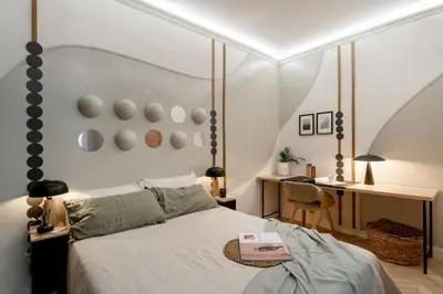 Cama o camas de una habitación en Riazo - 4 bedrooms in Arapiles
